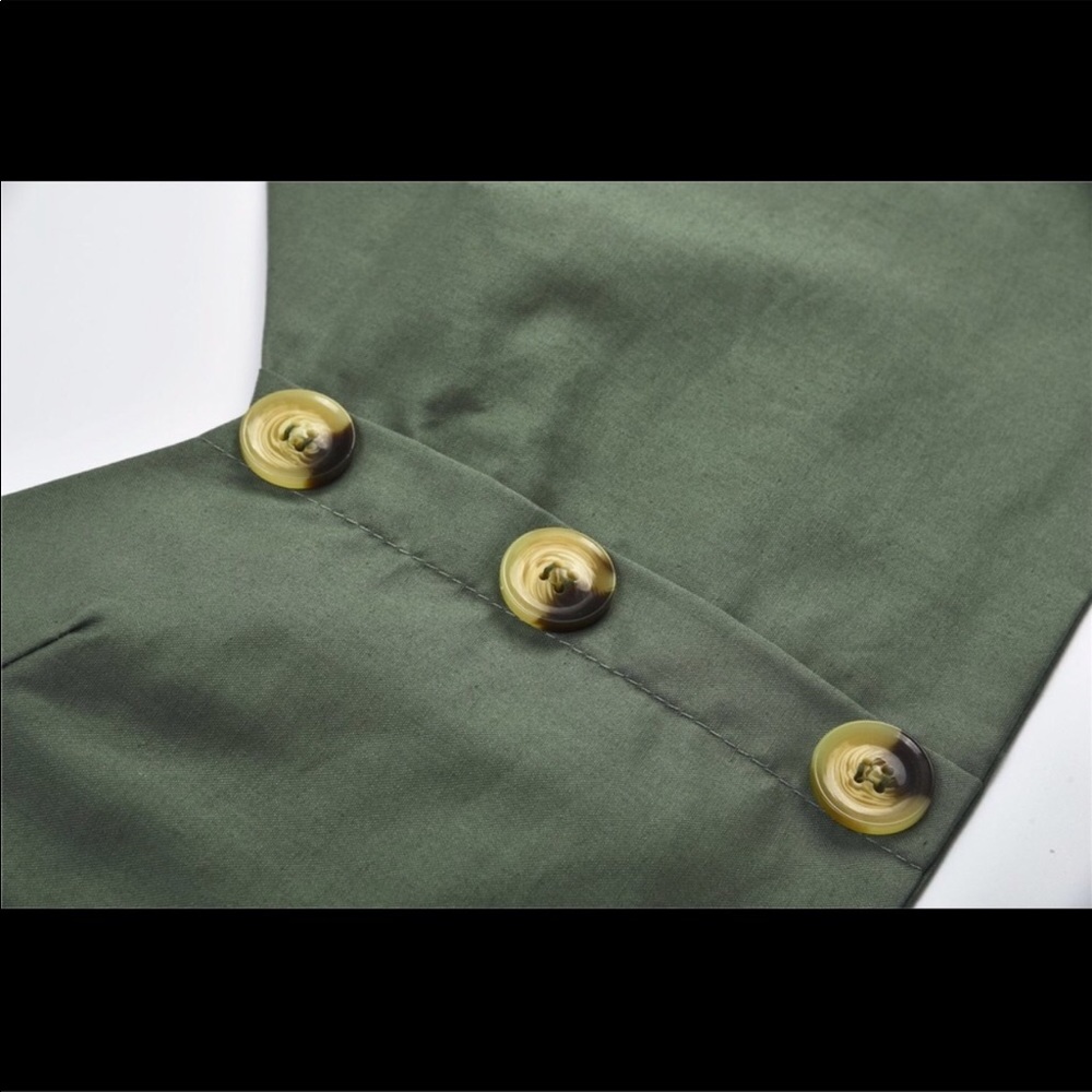 NEW Olive Green Two Piece Outfit - Picture 4 of 8